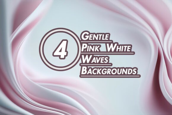Download Gentle Pink White Waves Backgrounds - Backgrounds Collection