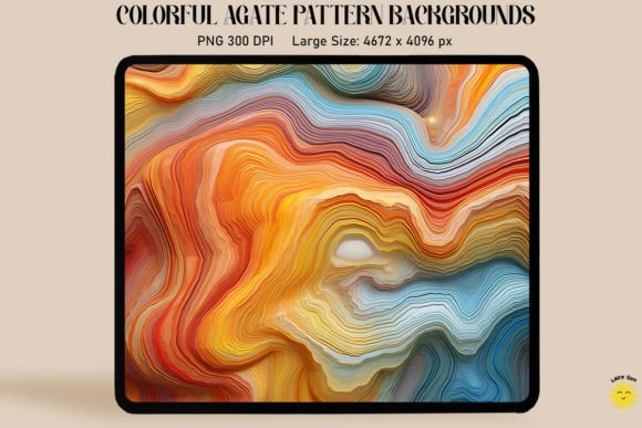 Download Rainbow Agate Waves Backgrounds - Backgrounds Collection