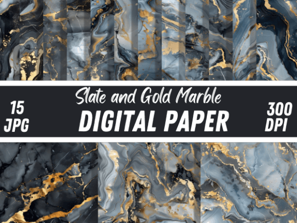 Download Slate Gold Marble Textures Backgrounds - Backgrounds Collection