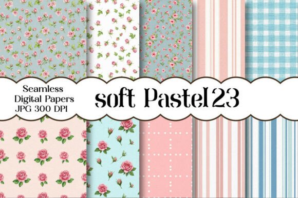 Download Soft Pastel Digital Paper Backgrounds - Backgrounds Collection