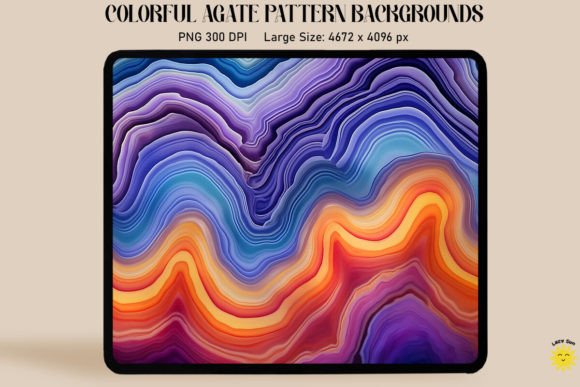 Download Rainbown Color Agate Pattern Backgrounds - Backgrounds Collection