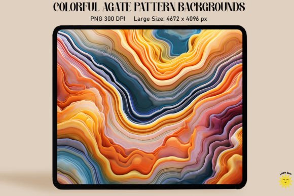 Download Rainbow Agate Waves Backgrounds - Backgrounds Collection