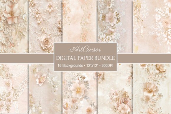 Download Vintage Floral Wedding Lace Backgrounds - Backgrounds Collection