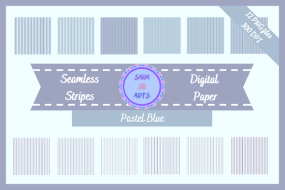 Download Pastel Blue Seamless Stripes Pattern - Seamless stripes Collection