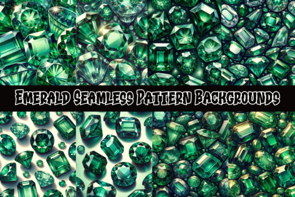 Download Emerald Seamless Pattern Backgrounds - Backgrounds Collection