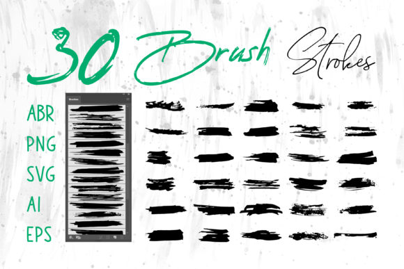 Download Grunge Brush, Grungy Brush Stroke Set - Grunge brush Collection