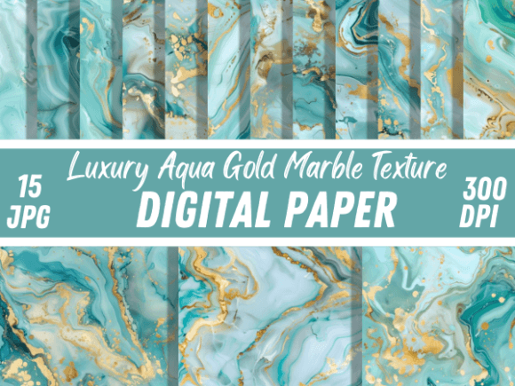 Download Aqua Gold Marble Texture Backgrounds - Backgrounds Collection