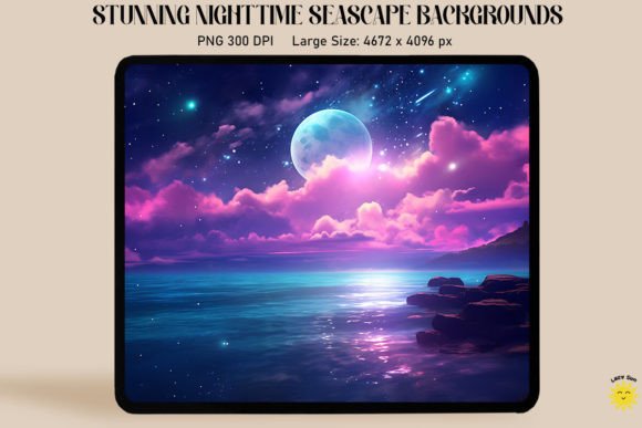 Download Enchanted Night Sea Backgrounds - Backgrounds Collection