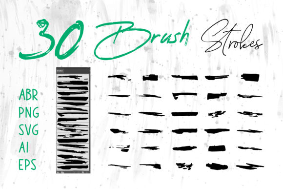 Download Grunge Brush Set, Ink Brush Strokes - Premium Resources