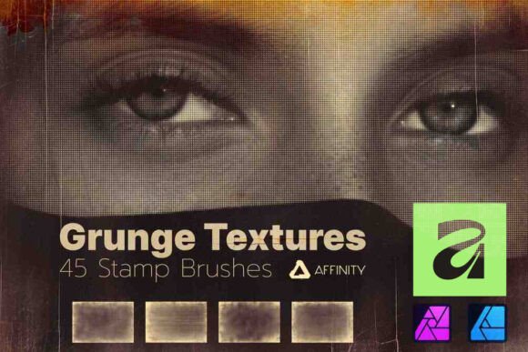 Download Affinity Brushes | Grunge Texture Stamps - Grunge texture stamps Collection
